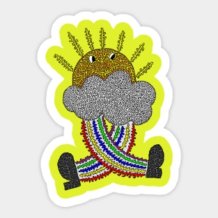 Running on Sunshine Sticker